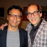 Tjeerd van der Zwan, burgemeester van Heerenveen, te gast bij de première van mijn theatervoorstelling 'In naam van de vader'